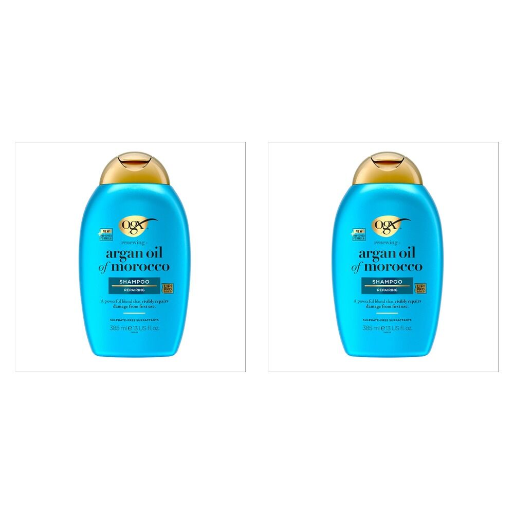 OGX Renewing+ Argan Oil of Morocco Shampoo 385mL Pack of 2