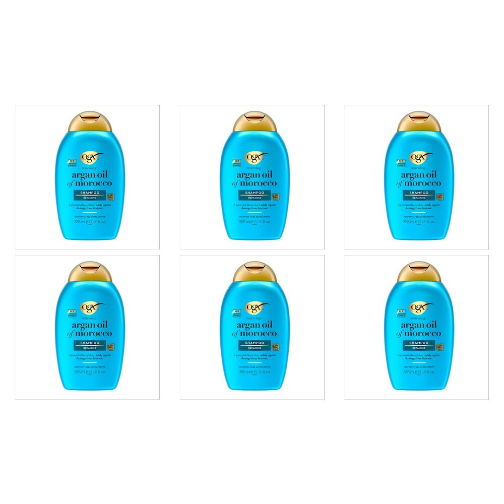OGX Renewing+ Argan Oil of Morocco Shampoo 385mL Pack of 6