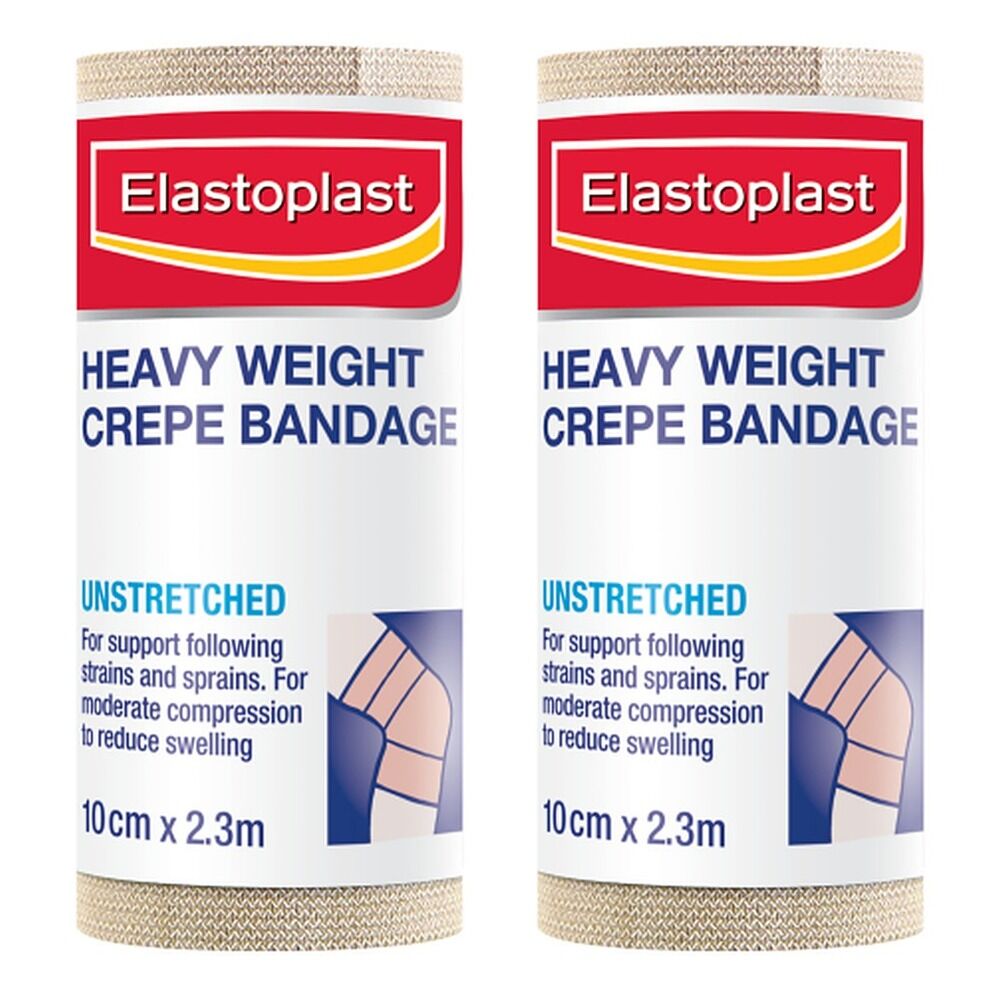 Elastoplast Heavy Crepe Bandage 10cm x 2.3m Pack of 2