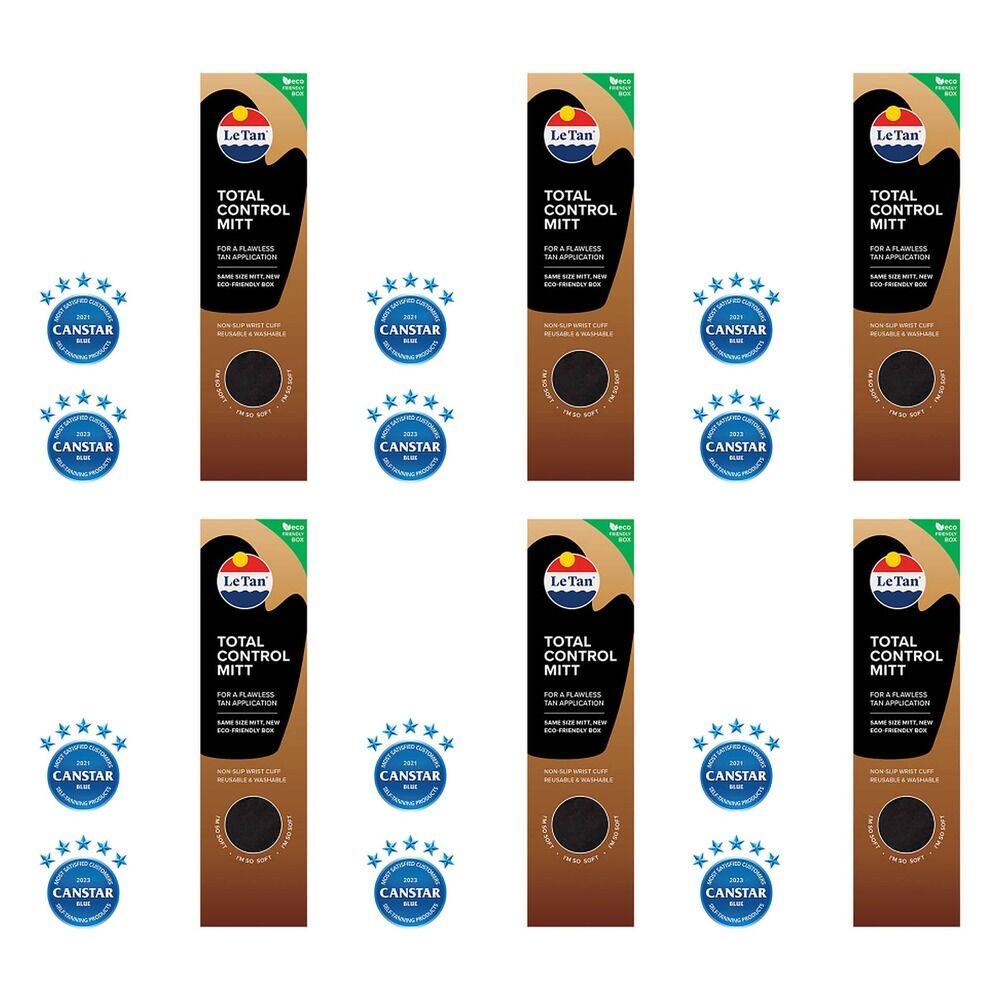 Le Tan Total Control Application Mitt x 8 Bundle of 6