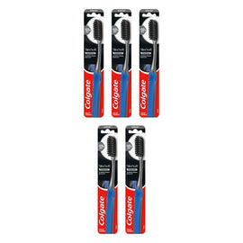 Colgate Slimsoft Charcoal Toothbrush Soft x 12 Bundle of 5