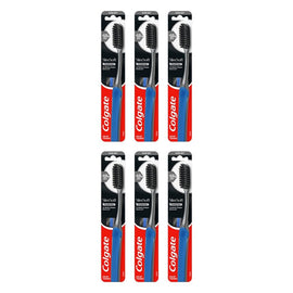 Colgate Slimsoft Charcoal Toothbrush Soft x 12 Bundle of 6