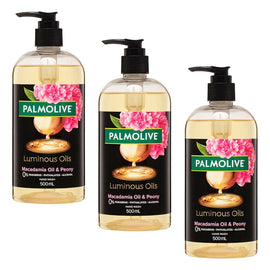 Palmolive Luminous Oils Hand Wash Invigorating Macadamia Oil with Pack of 3