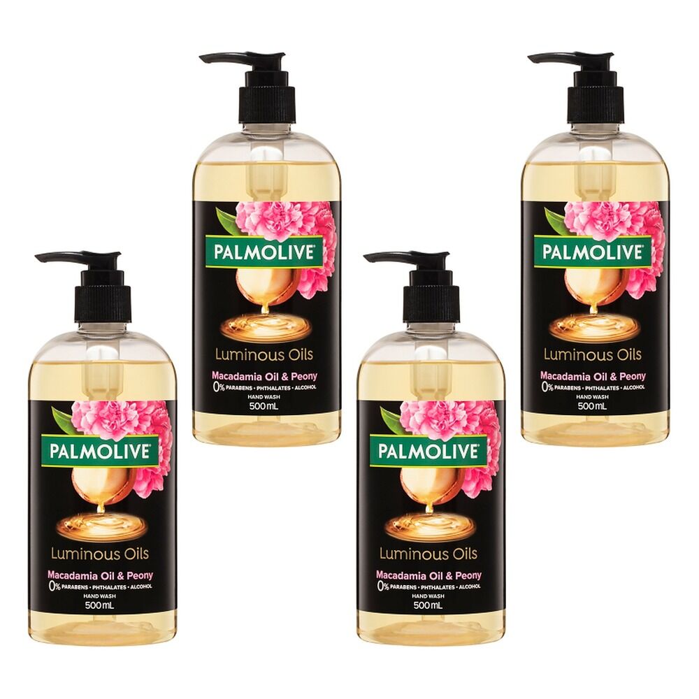 Palmolive Luminous Oils Hand Wash Invigorating Macadamia Oil with Pack of 4