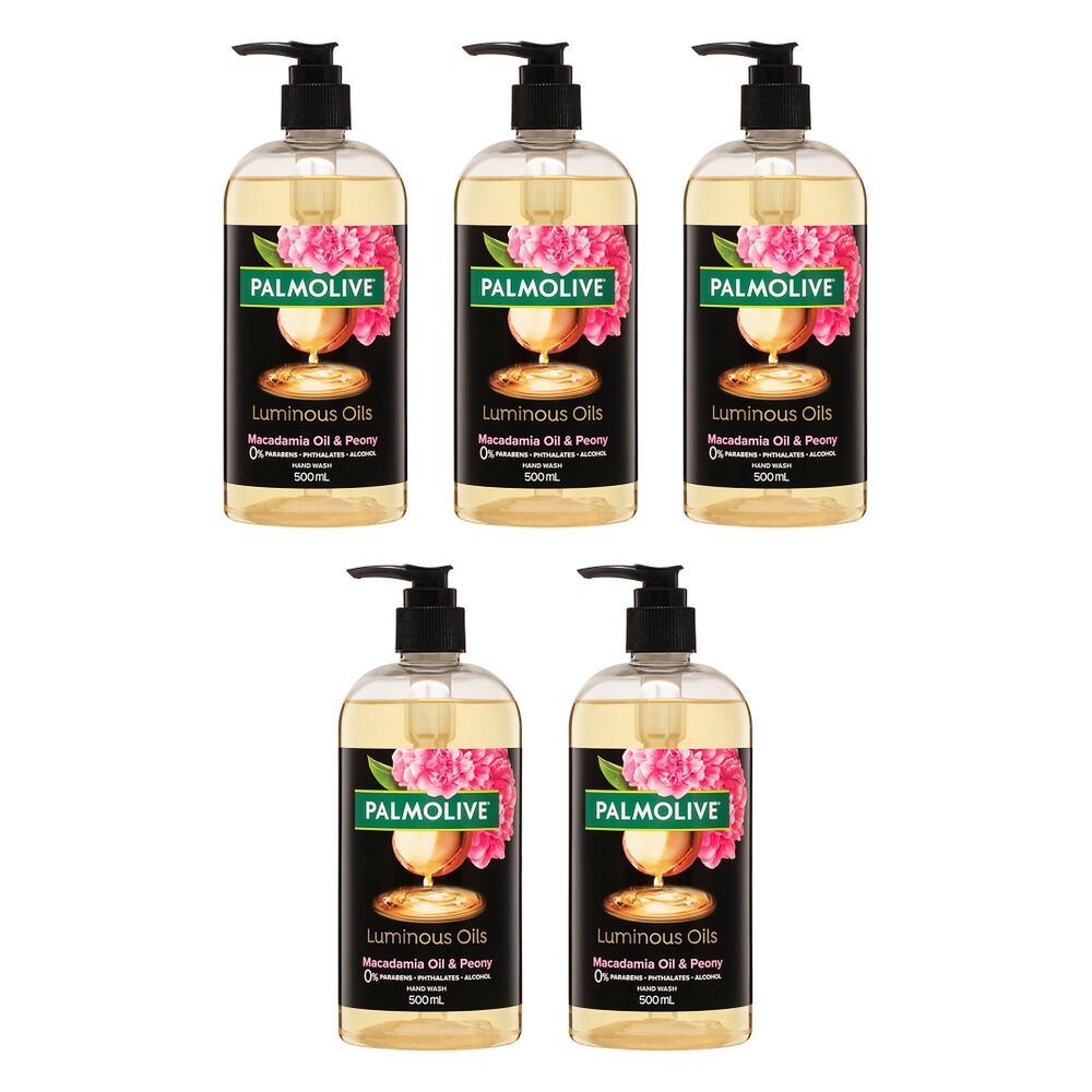 Palmolive Luminous Oils Hand Wash Invigorating Macadamia Oil with Pack of 5