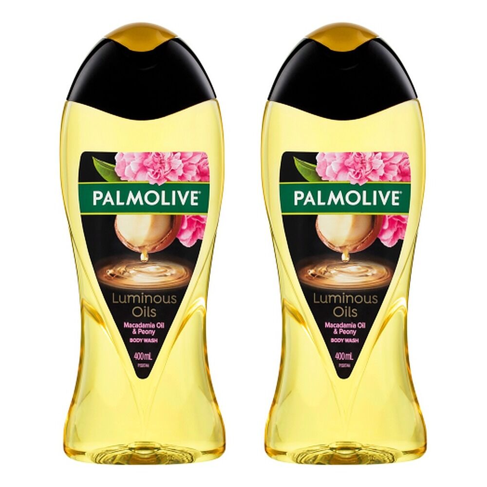 Palmolive Luminous Oils Shower Gel Macadamia Oil with Peony 400mL Pack of 2