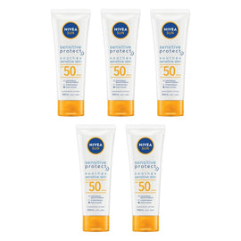 NIVEA SUN Sensitive Protect Sunscreen Lotion SPF50 100mL Pack of 5