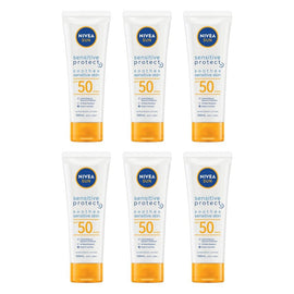 NIVEA SUN Sensitive Protect Sunscreen Lotion SPF50 100mL Pack of 6