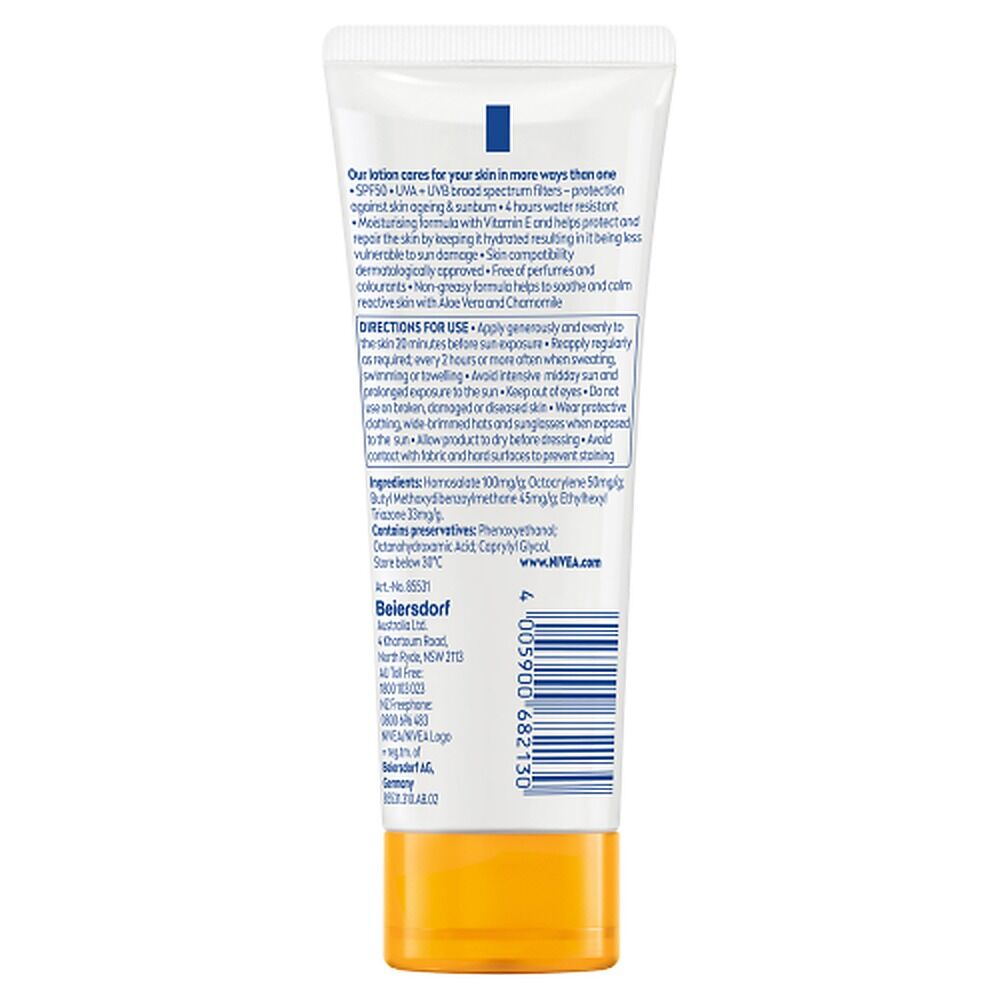 NIVEA SUN Sensitive Protect Sunscreen Lotion SPF50 100mL