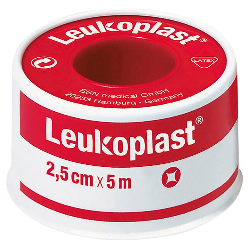 Leuko Leukoplast Normal Tan Zinc Oxide Tape 2.5cm x 5m