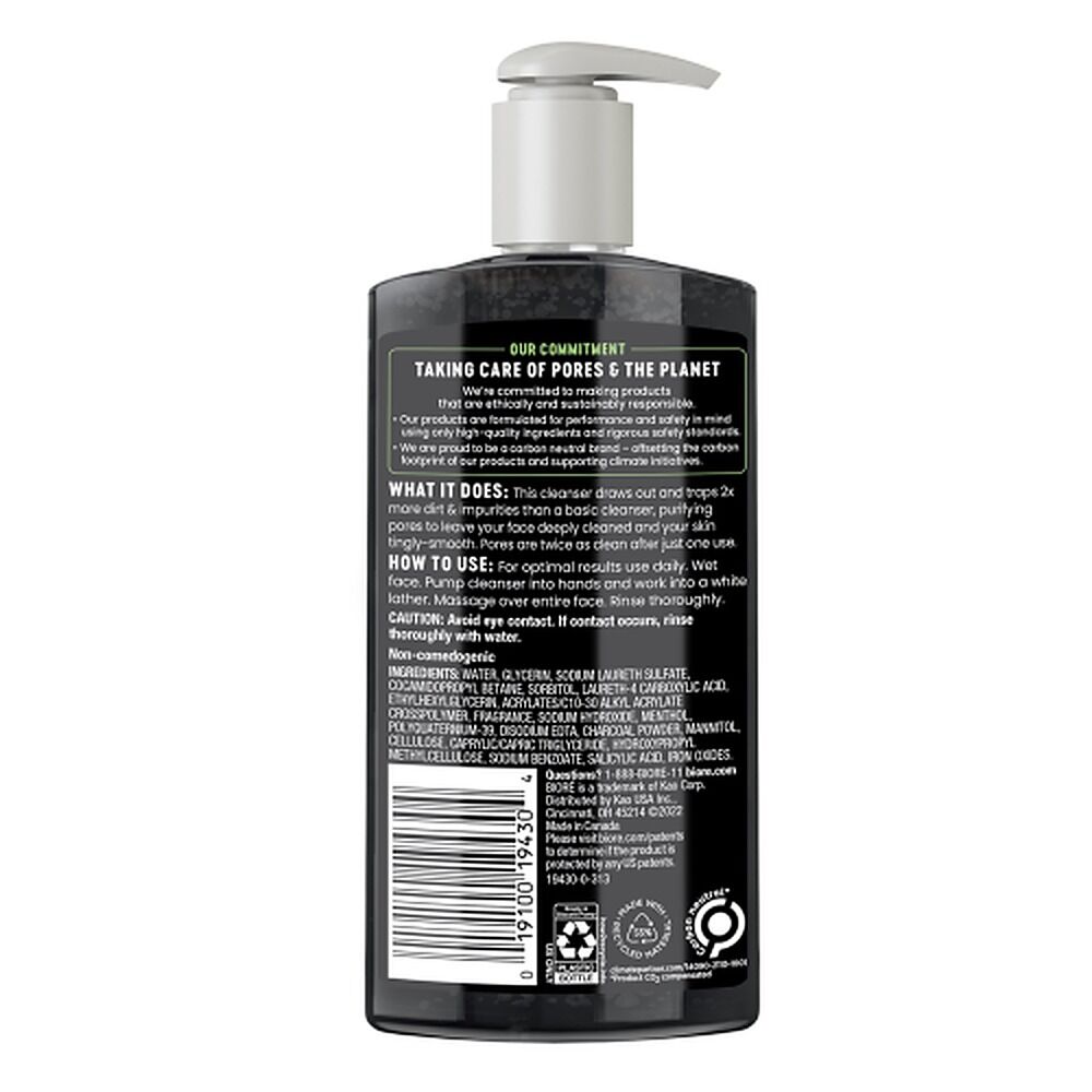 Biore Deep Pore Charcoal Cleanser 200mL