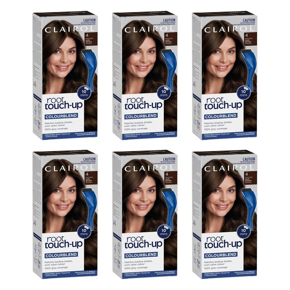 Clairol Root Touch-Up 4 Dark Brown Pack of 6