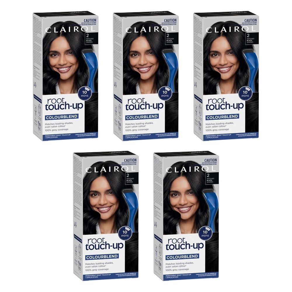 Clairol Root Touch-Up 2 Black Pack of 5