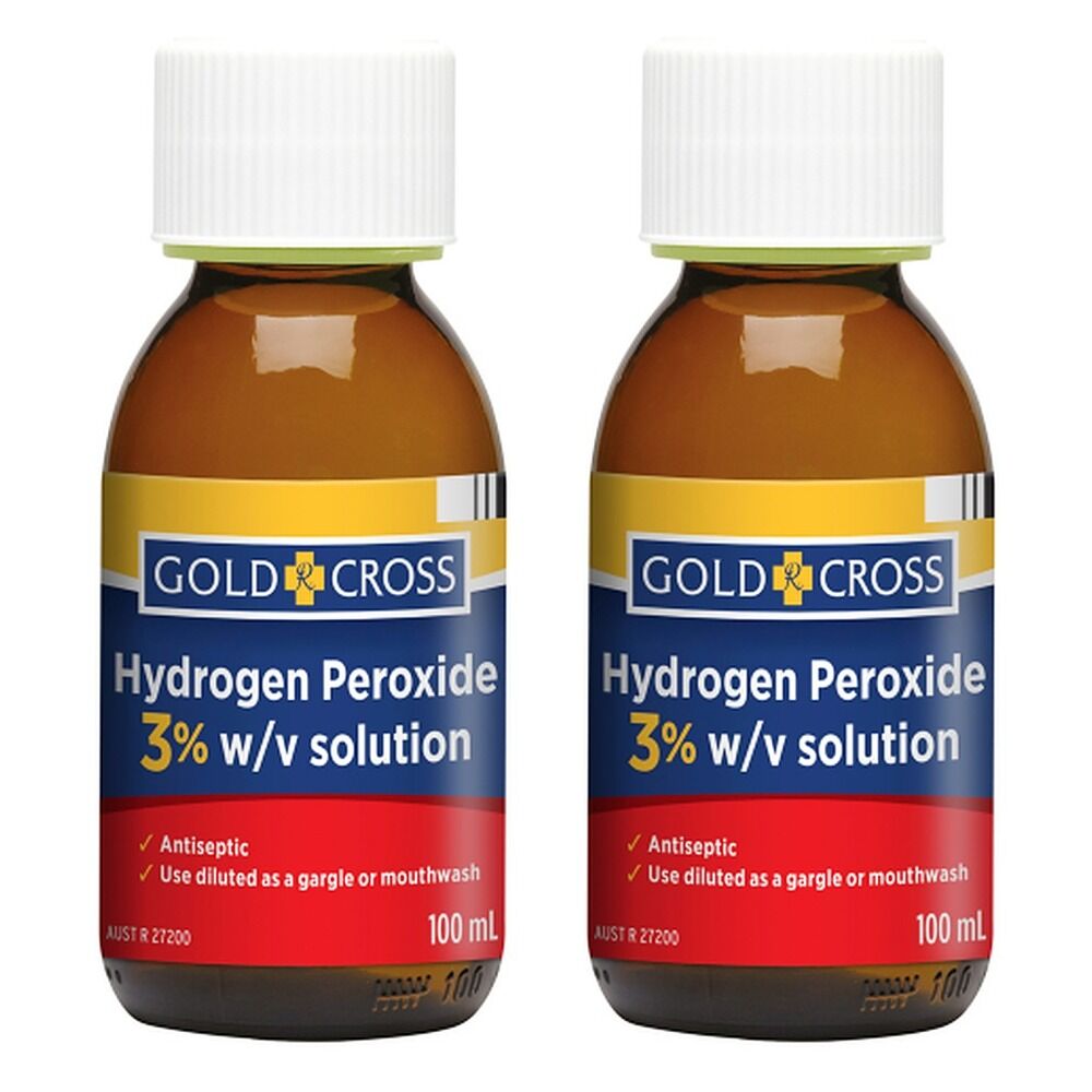 GOLDX Hydrogen Peroxide 3% 100mL Pack of 2