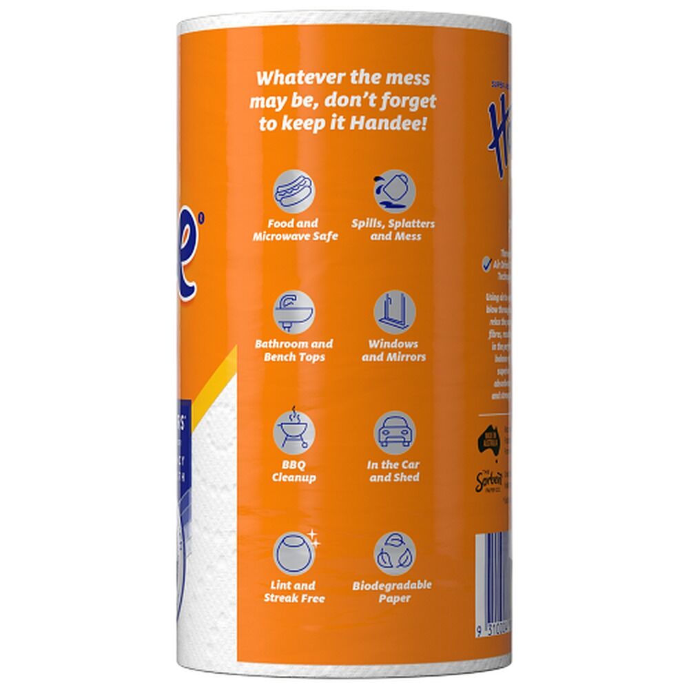 Handee Ultra Paper Towels White 2 Pack x 6