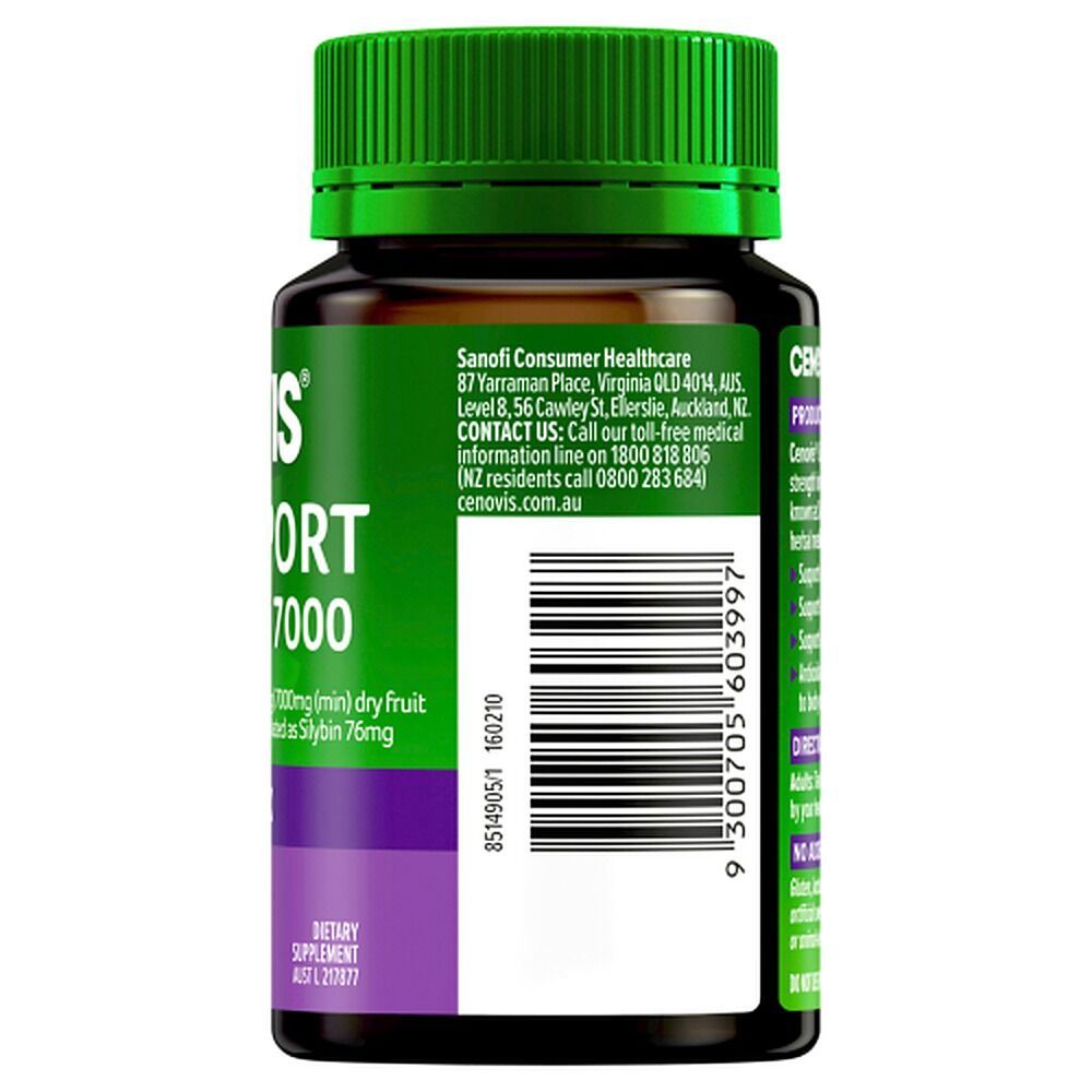 Cenovis Liver Support Milk Thistle 7000 75 Tablets x 3