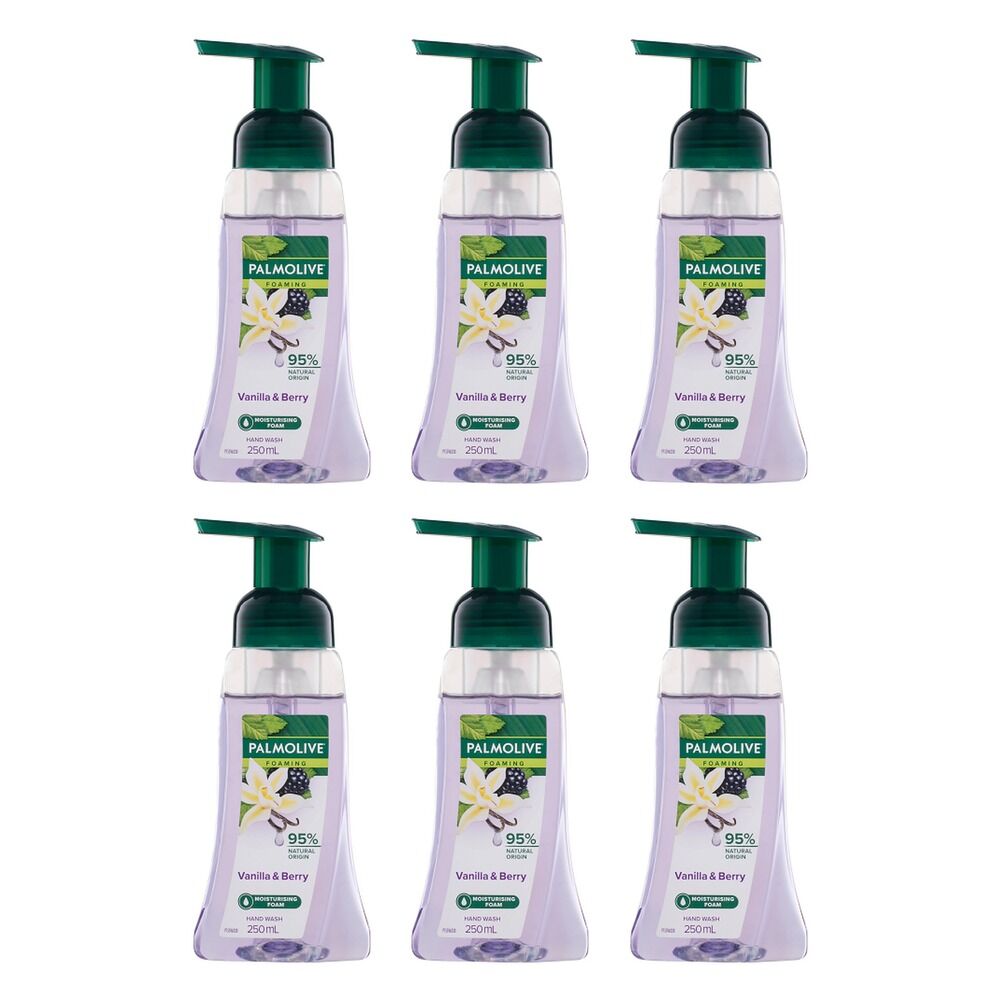 Palmolive Foaming Nourishing Hand Wash Vanilla & Wild Berries 250mL Pack of 6