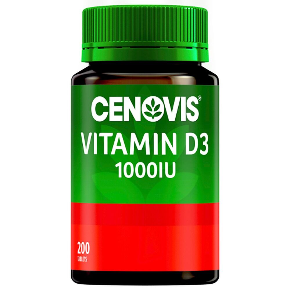 Cenovis Vitamin D3 1000IU 200 Tablets x 3