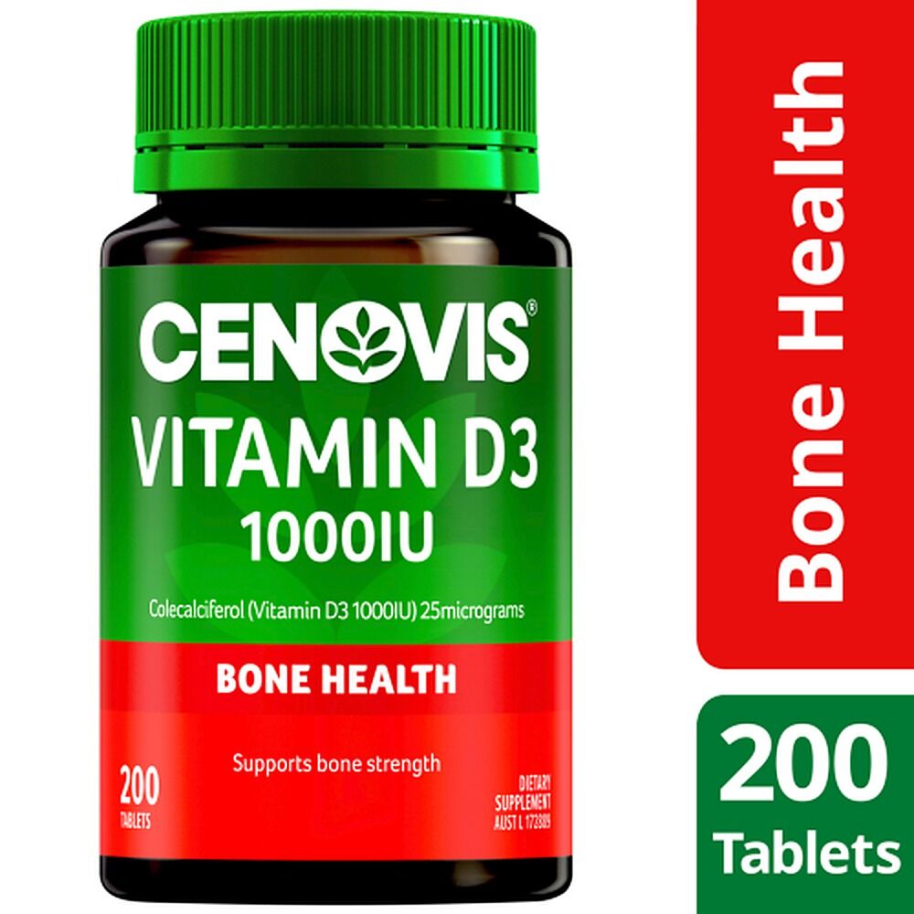 Cenovis Vitamin D3 1000IU 200 Tablets x 3