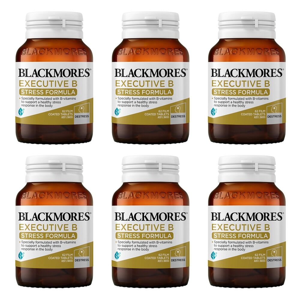 Blackmores Executive B Stress Formula 62 Tablets Pack of 6
