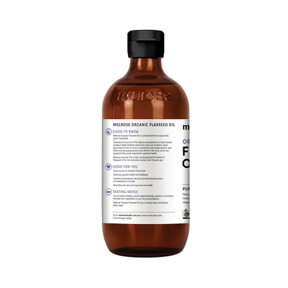 Melrose Health Organic Flaxseed Oil 500mL