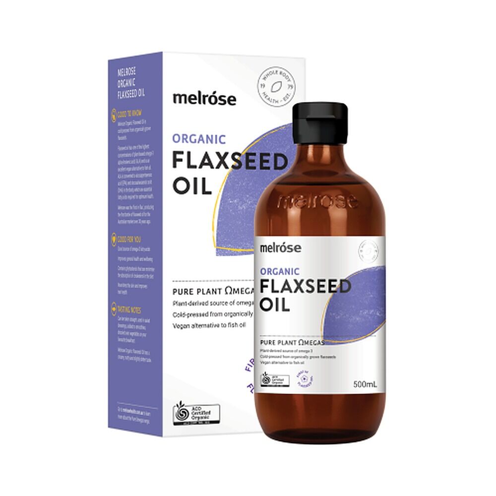 Melrose Health Organic Flaxseed Oil 500mL