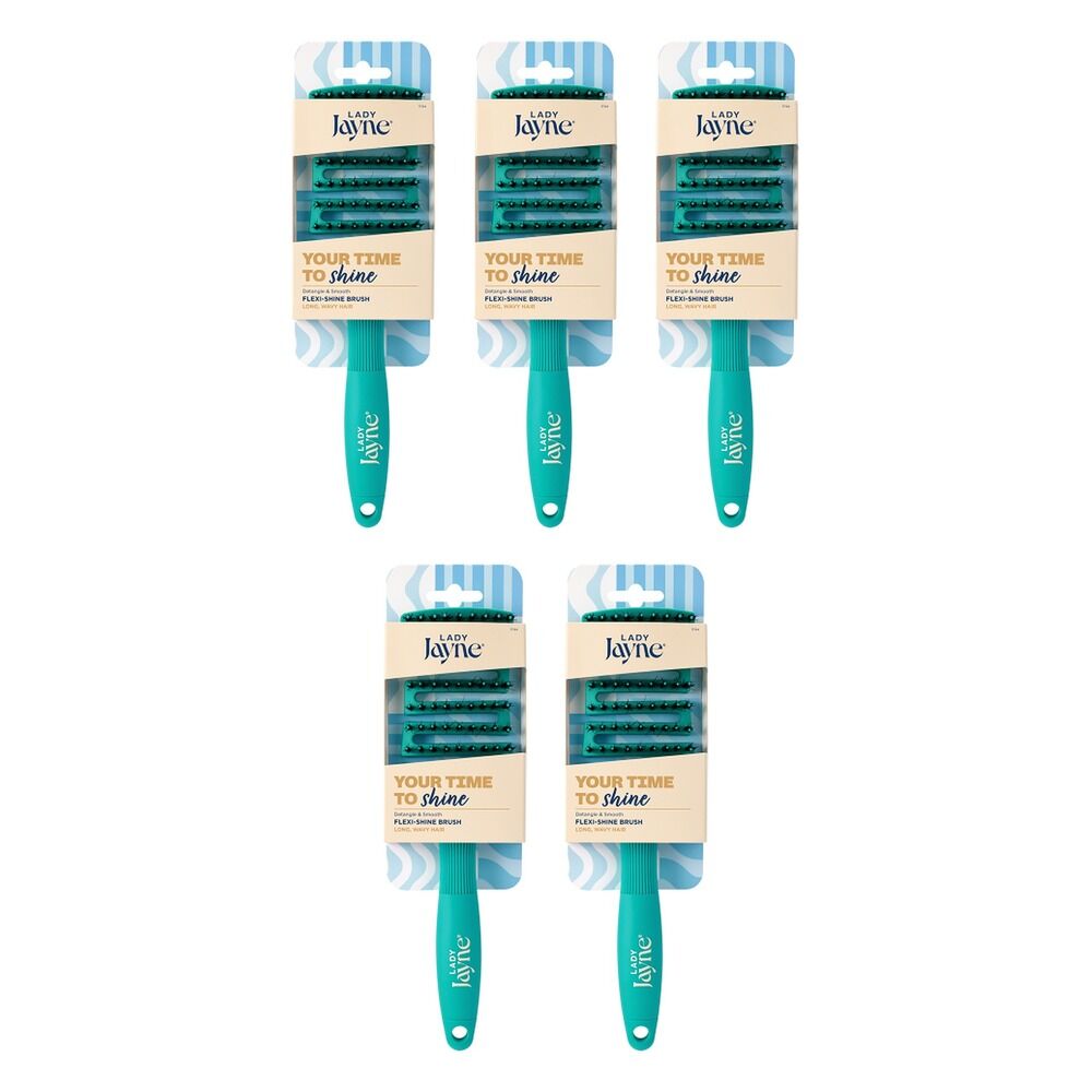 Lady Jayne Flexi-Shine Detangling Brush x 3 Bundle of 5