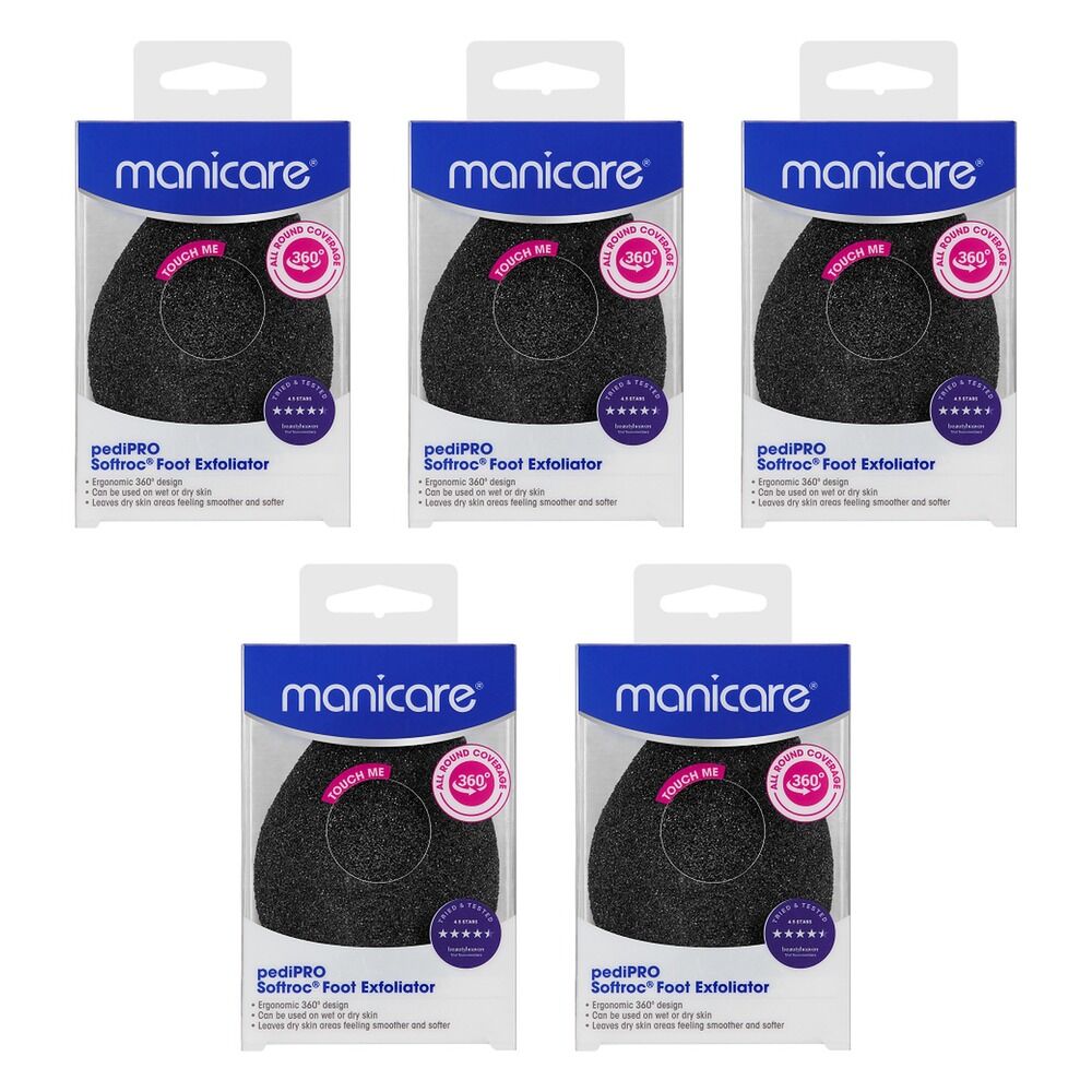 Manicare pediPRO Soft Roc Foot Exfoliator x 3 Bundle of 5