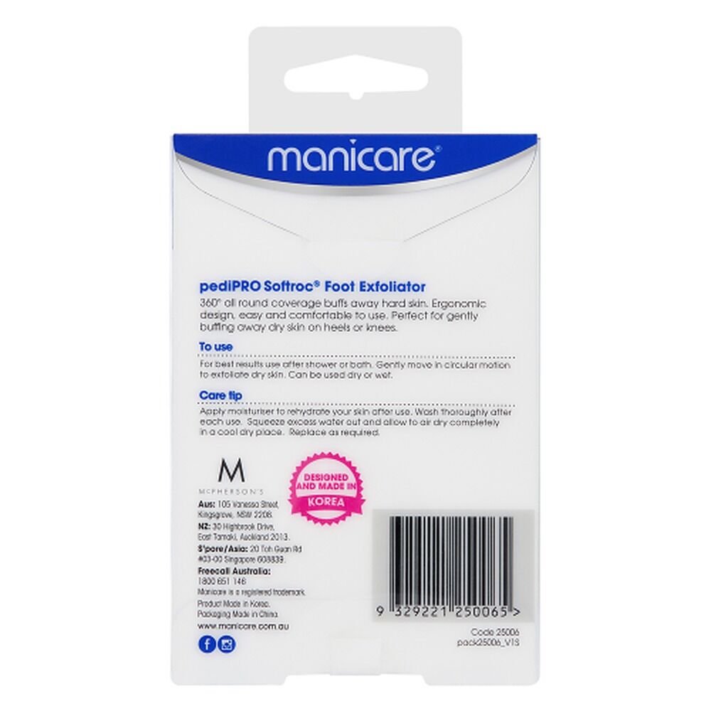 Manicare pediPRO Soft Roc Foot Exfoliator x 3