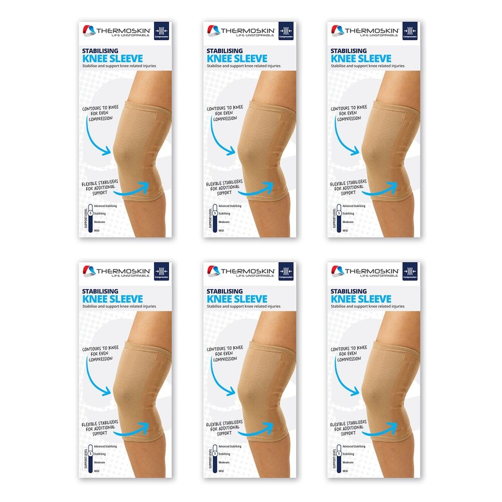 Thermoskin Stabilising Knee Sleeve Large Beige Pack of 6