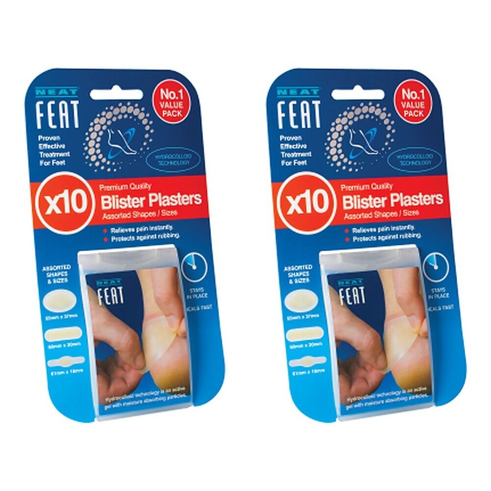 Neat Feat Blister Plaster 10 Pack Bundle of 2