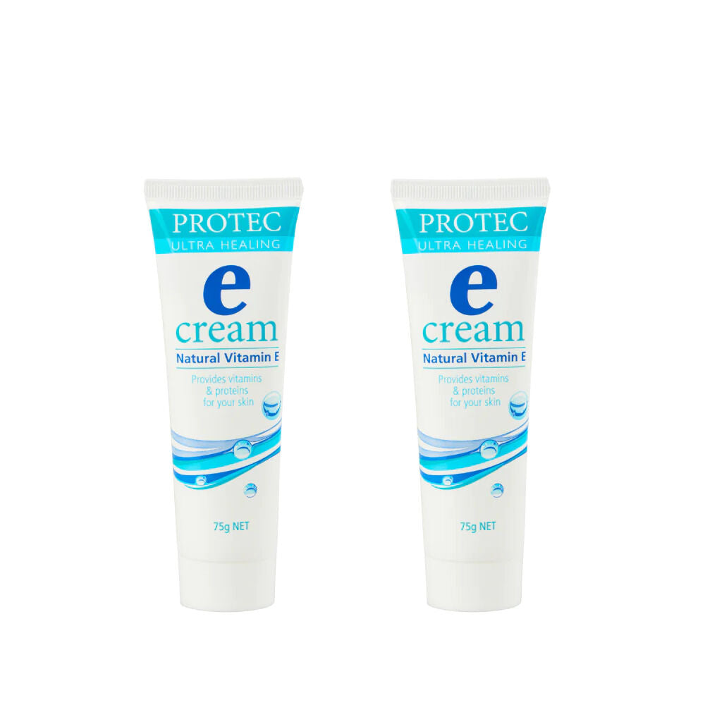 Protec Ultra Healing Vitamin E Cream 75g x2 Deep Moisturiser 2 Pack