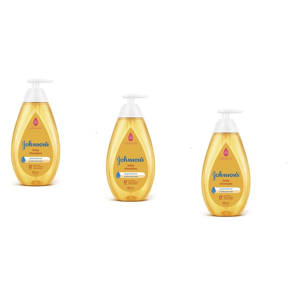 Johnson's Baby Shampoo 500mL Pack of 3