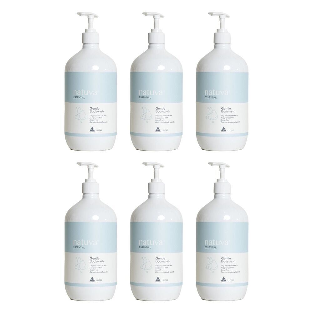Natuva Body Gentle Wash 1 L Pack of 6