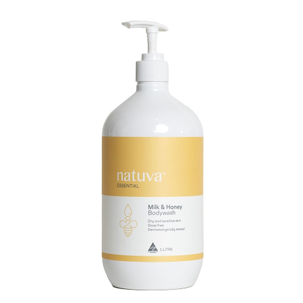 Natuva Body Milk & Honey Body Wash 1 L