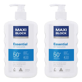 Maxiblock Sun Essential SPF50+ 500mL Pack of 2