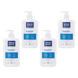 Maxiblock Sun Essential SPF50+ 500mL Pack of 4
