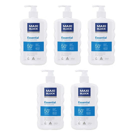 Maxiblock Sun Essential SPF50+ 500mL Pack of 5