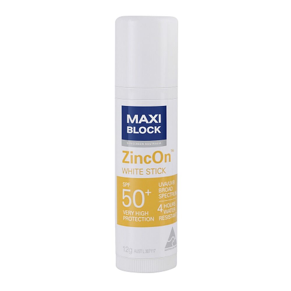Maxiblock Sun Zinc Stick Clear SPF50+ 12g