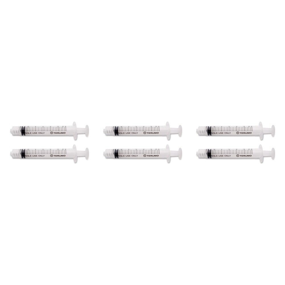 Terumo Syringe NN 3mL LL 100 Pack Bundle of 6
