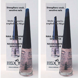 Herome Nail Hardener Sensitive Fingernail Repair 10ml Pack of 2