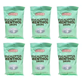 Double D Eucalyptus Drops Soothing Menthol 150g Pack of 6