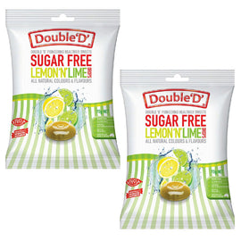Double D Sugar Free Lemon N Lime Drops 70g x2 Gluten Free
