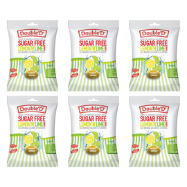 Double D Sugar Free Lemon N Lime Drops 70g Bundle of 6