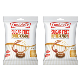 Double D Sugar Free Butter Candy Drops 70g 2 Pack Gluten Free Australian