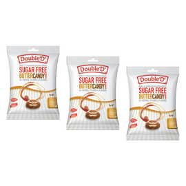 Double D Sugar Free Butter Candy Drops 70g Bundle of 3