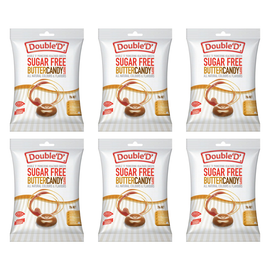 Double D Sugar Free Butter Candy Drops 70g 6 Pack