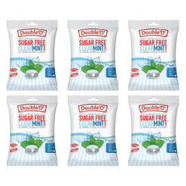 Double D Sugar Free Clear Mint Drops 70g Bundle of 6