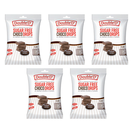 Double D Bundle of 5 Sugar Free Choco Drops 70g