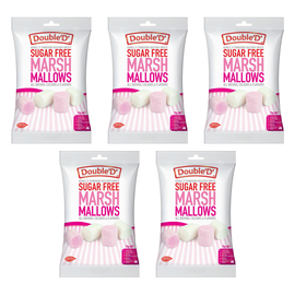 Double D Sugar Free Marshmallows 70g Pack of 5 Bundle